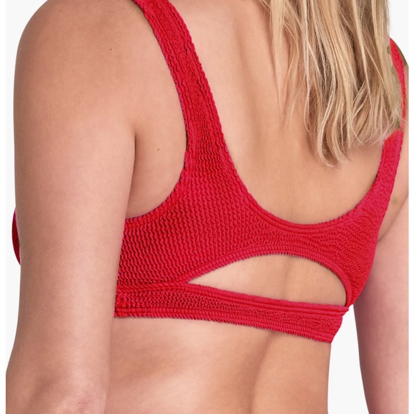 NWT Bond-eye Baywatch red cutout bikini top - S - Picture 2 of 5